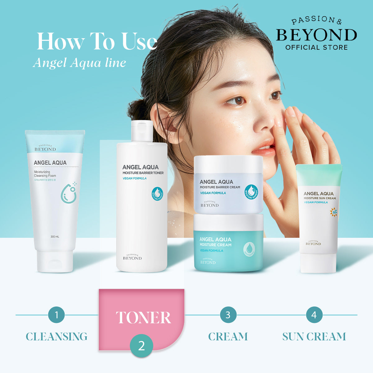 BEYOND ANGEL AQUA Moisture Barrier Toner 500ml