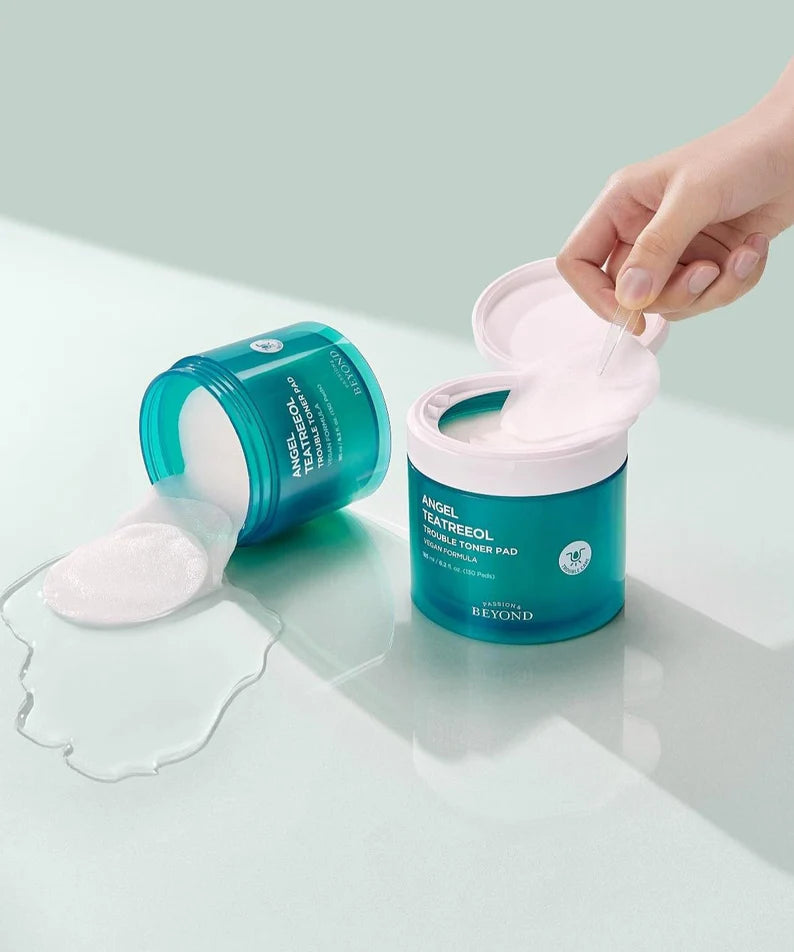 BEYOND ANGEL TEATREEOL TROUBLE TONER PAD 130pcs