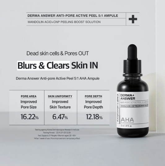 CNP LABORATORY Derma Answer Anti-Pore Active Peel AHA Ampule (15ml, 50ml)
